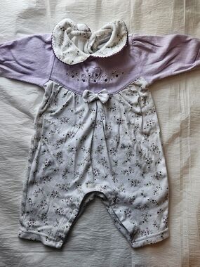 Babyworks Floral  One Piece  with Collar